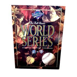 1993 World Series Scorebook Philadelphia Phillies Toronto Blue Jays Unscored